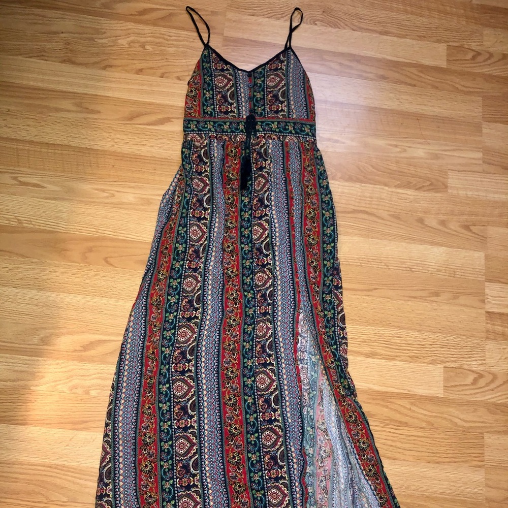 Tribal print maxi dress